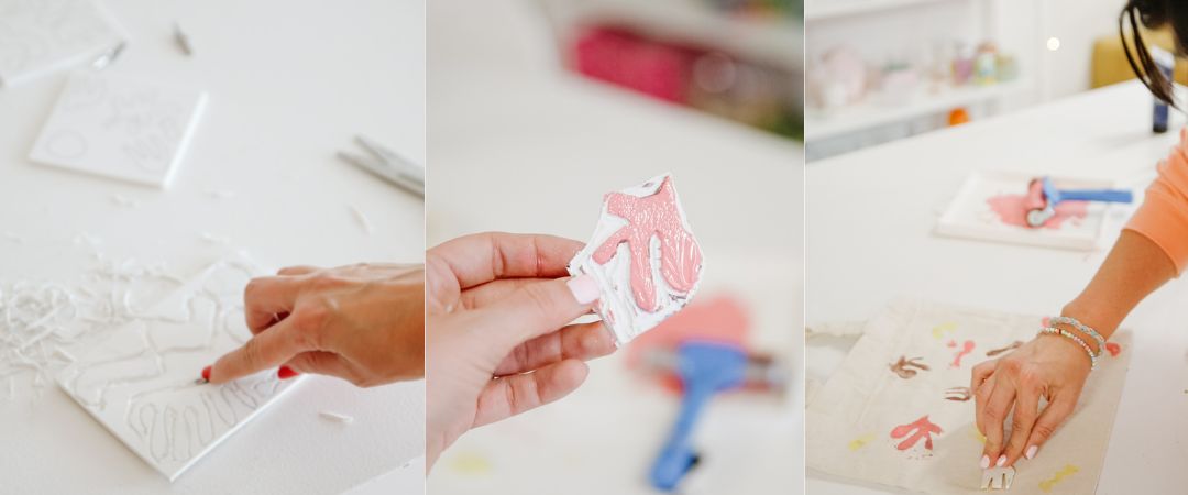 Intro to DIY Lino Printing in 3 Fun Ways!