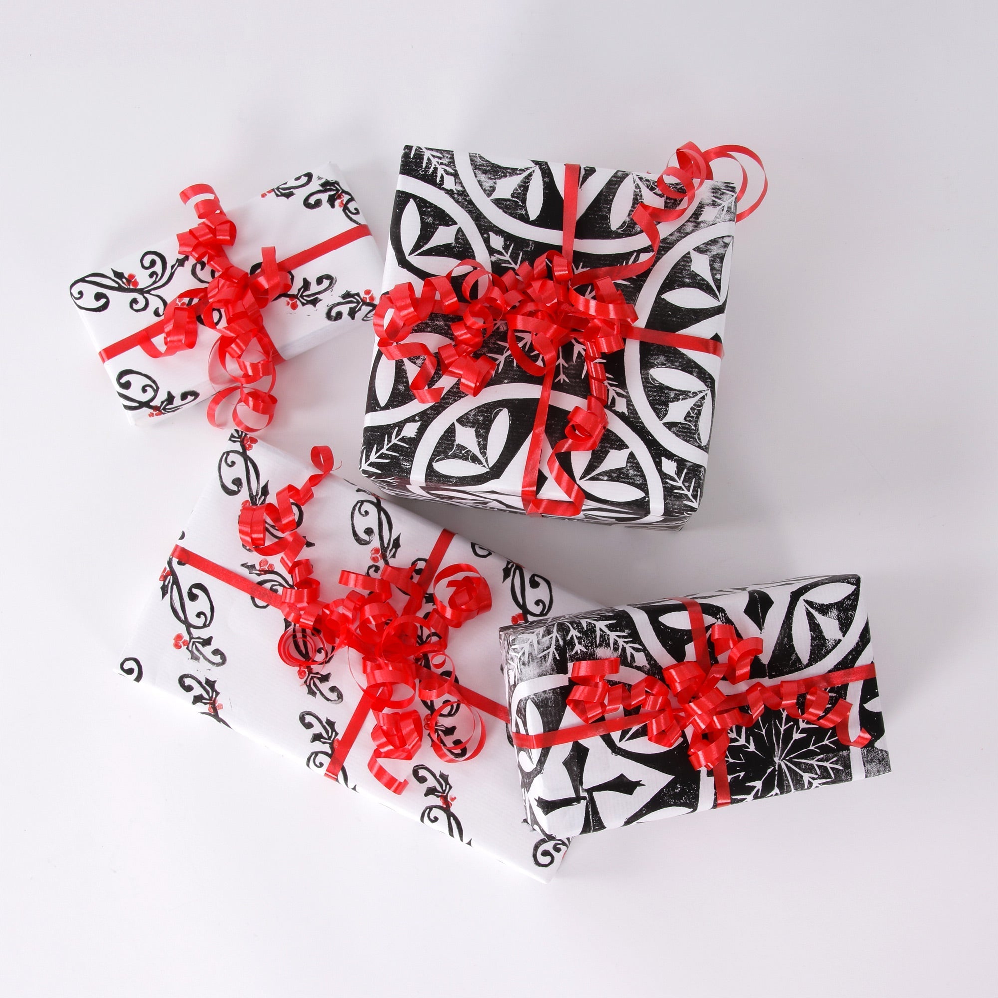 Block Print Gift Wrap