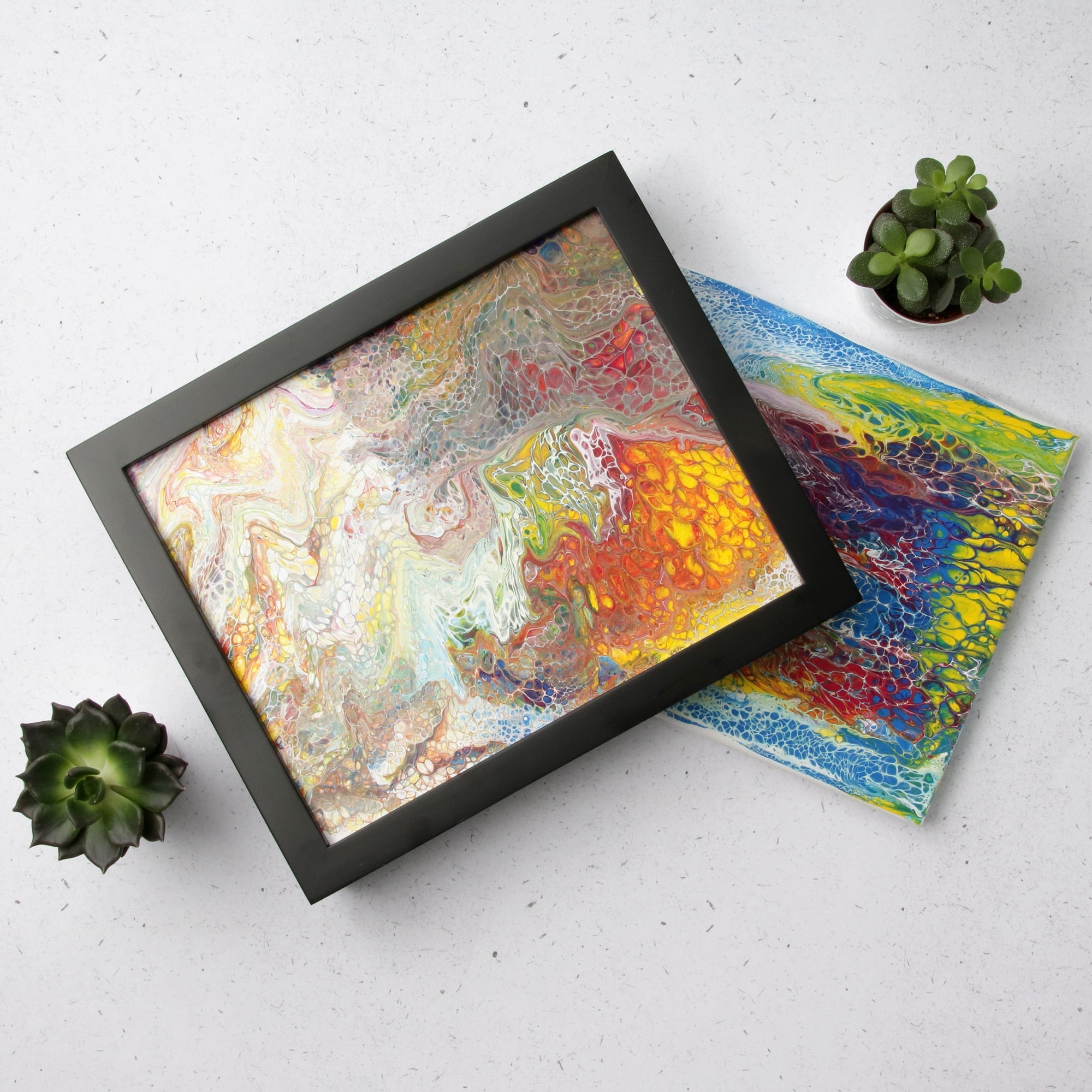 Pour Painting Technique: Creating Cells