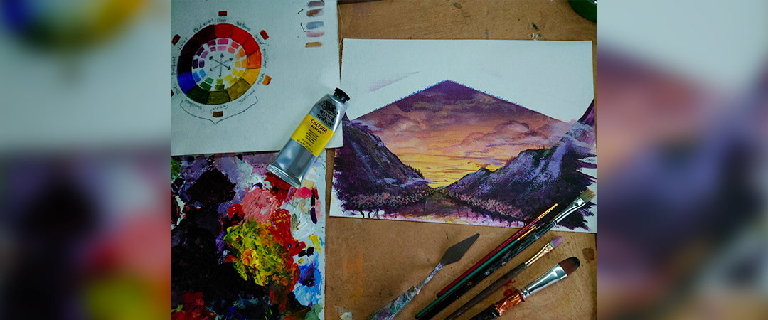 Acrylic Mountain Landscape (EN)