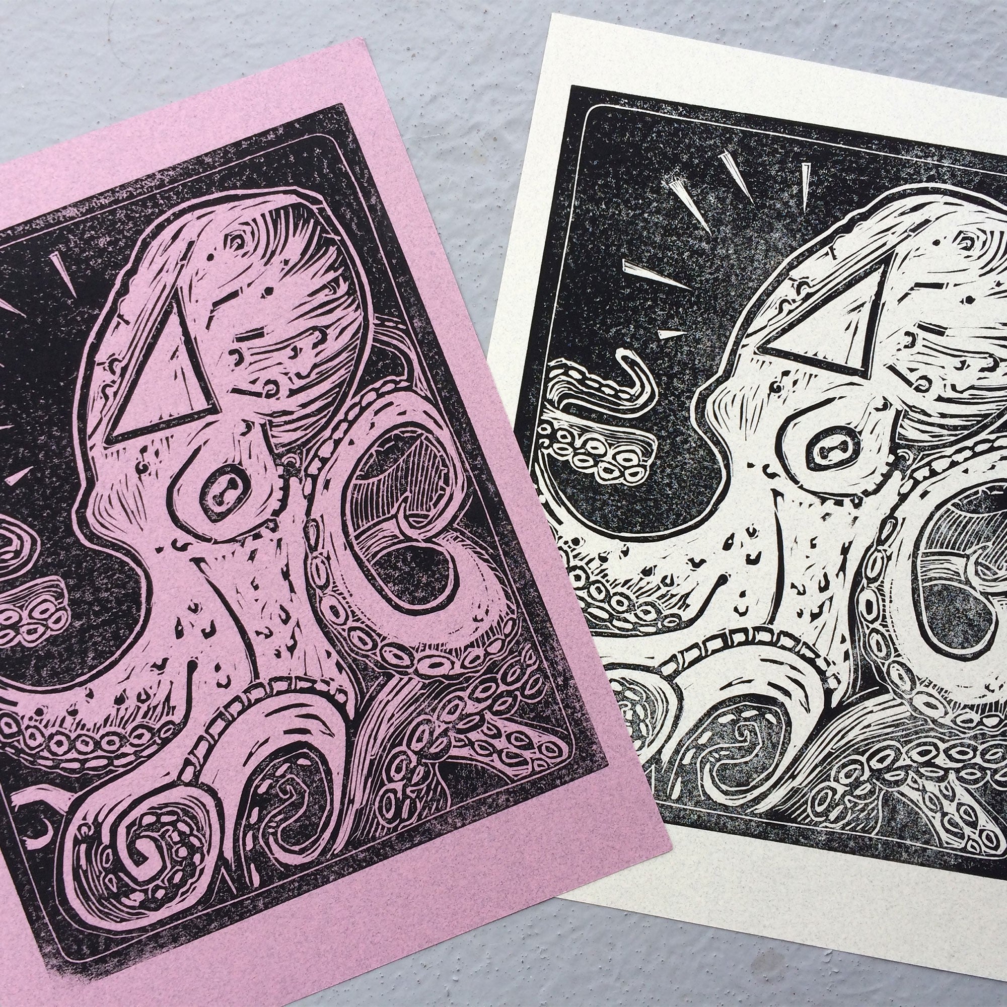 Linocut by Maud Besson