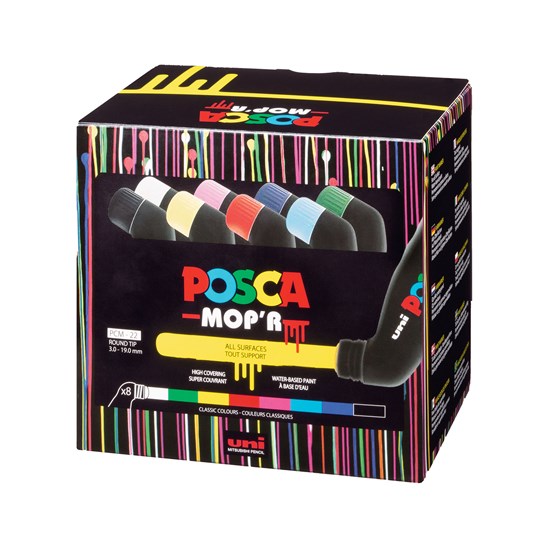 Set of 8 Posca Marker Mop'R Classic – DeSerres