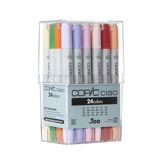 Set of 24 Copic Ciao Markers Basic Colors – DeSerres