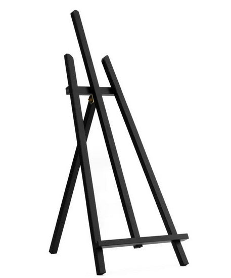 Chevalet de table réglable en métal pour cadres photo jusqu'à 73,7 cm, idéal pour l'art, chevalet debout pour panneaux, affichage, illustrations, toile (noir