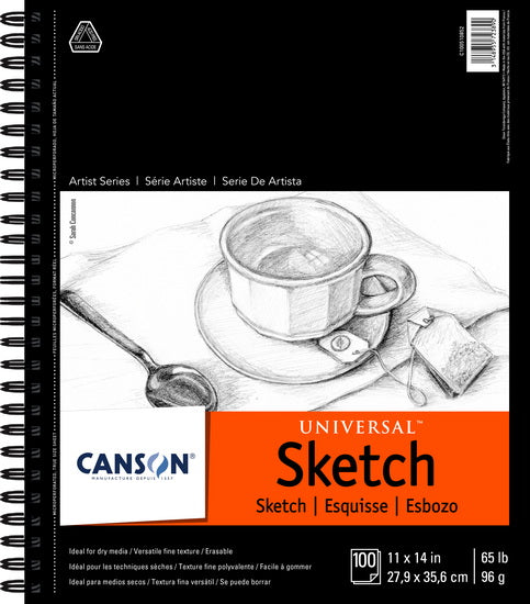Sketchbook - spiral - 65lb - 11x14in (100s) – DeSerres