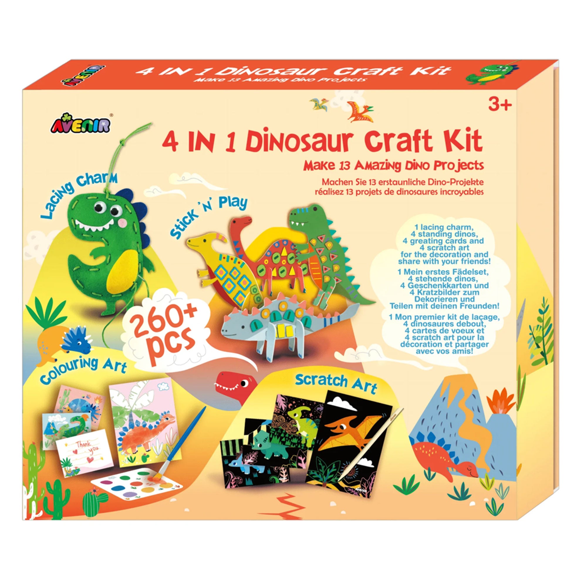 Offrez ce superbe kit bijou pour enfant sur le thème des dinosaures !