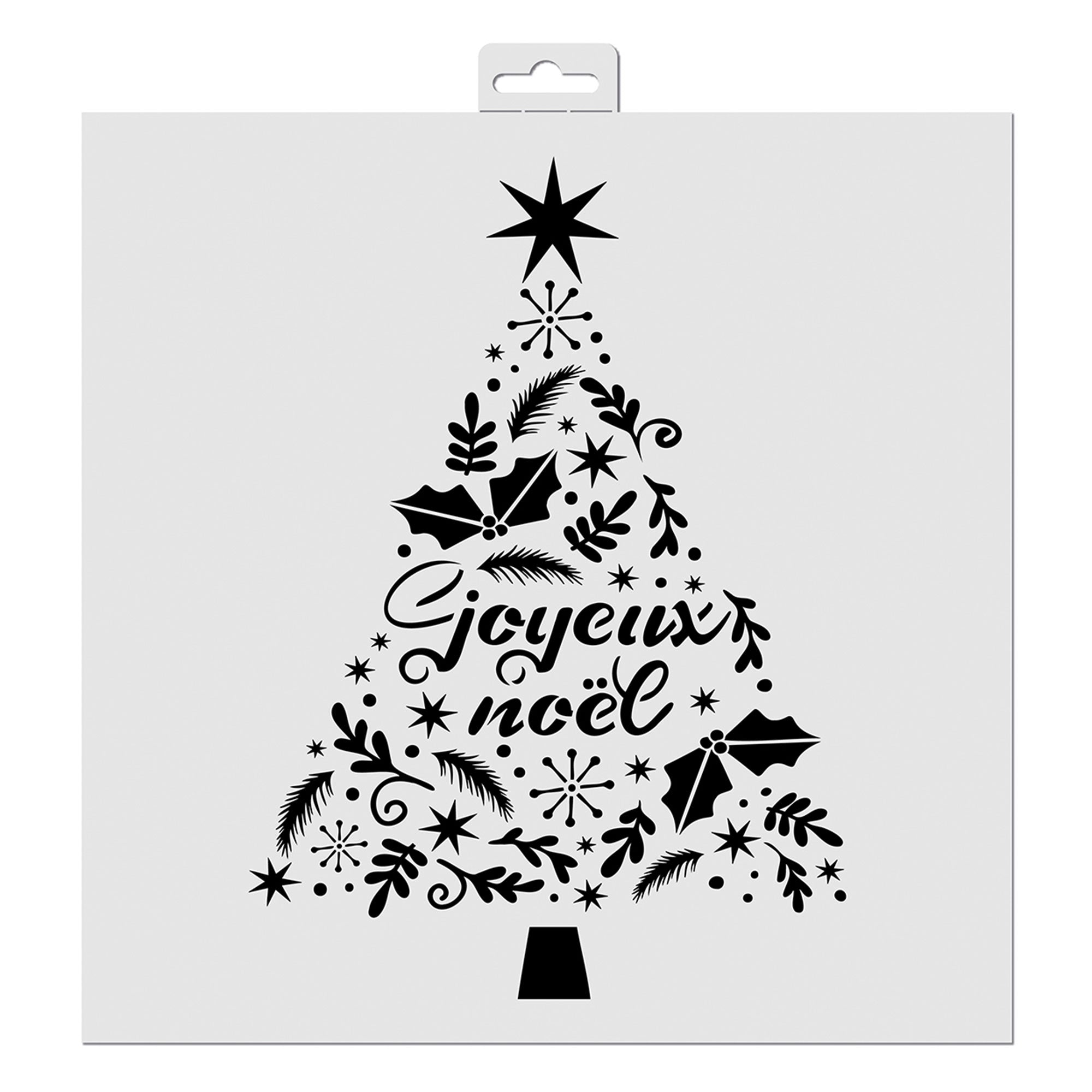 Tree 2 Stencil French Ed, 28 x 28 cm &VerticalLine; DeSerres
