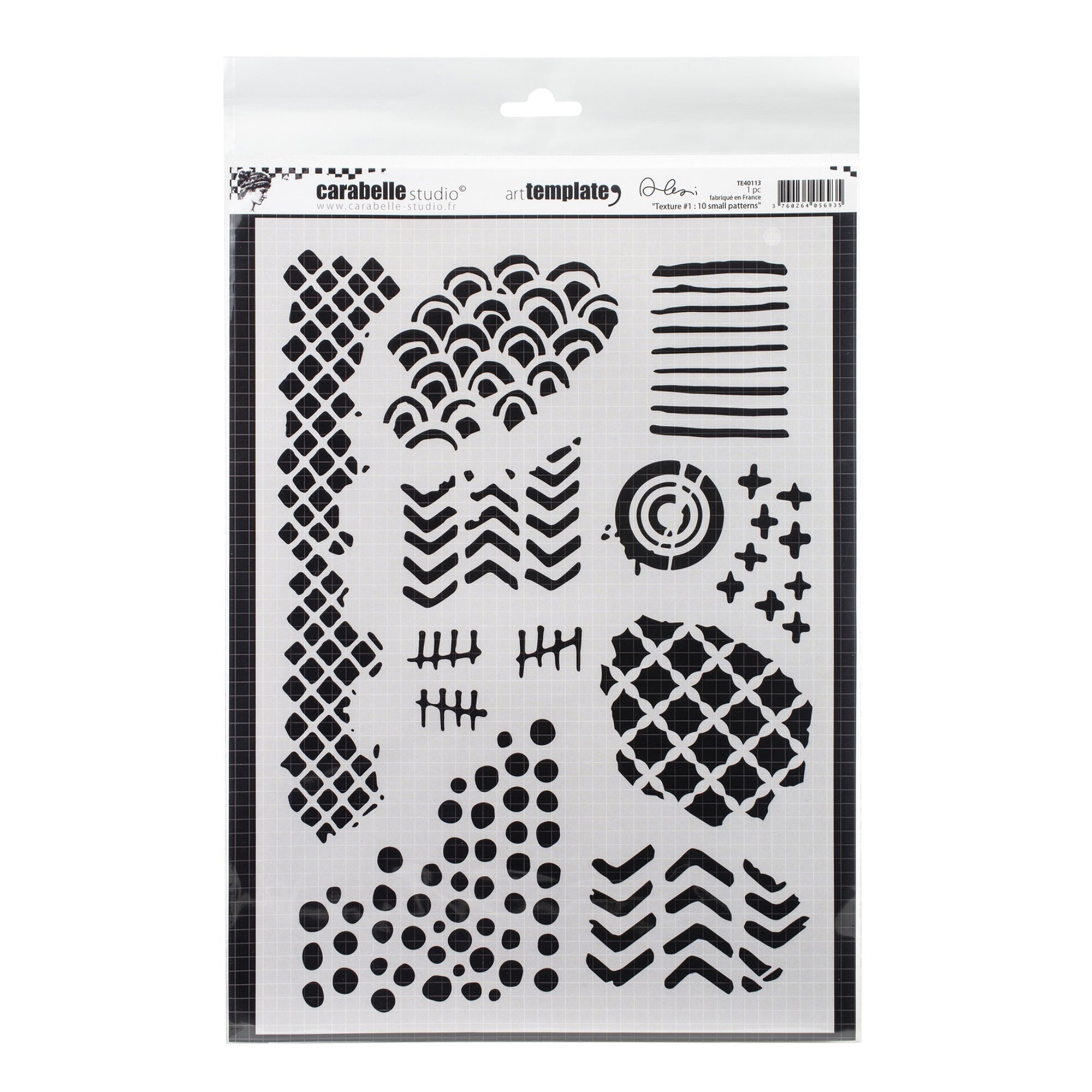 Maped Creativ Textur' Art - Stencil Texture Drawing Board Kit
