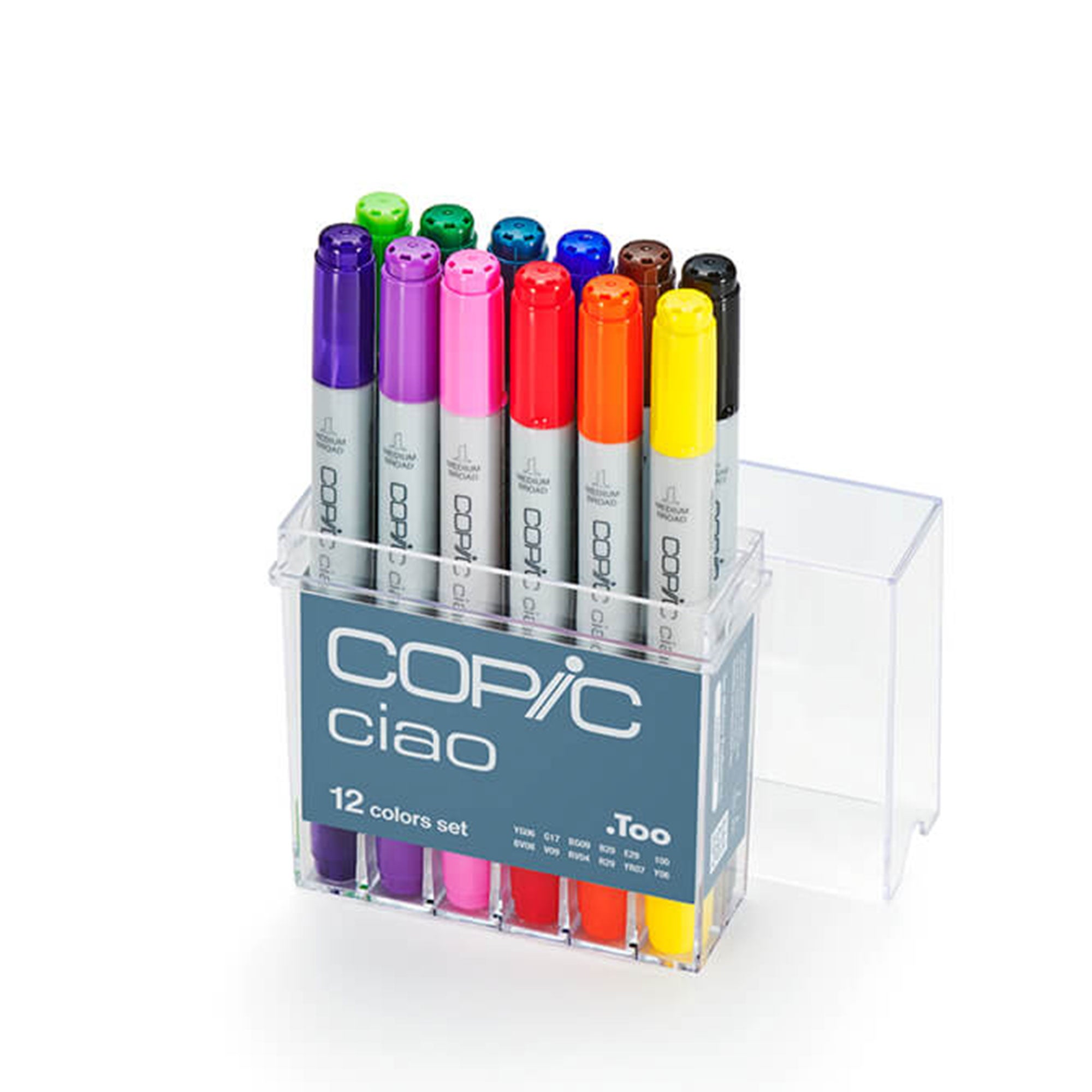 Copic Ciao Markers - 12-Piece Basic Set, V2 | DeSerres