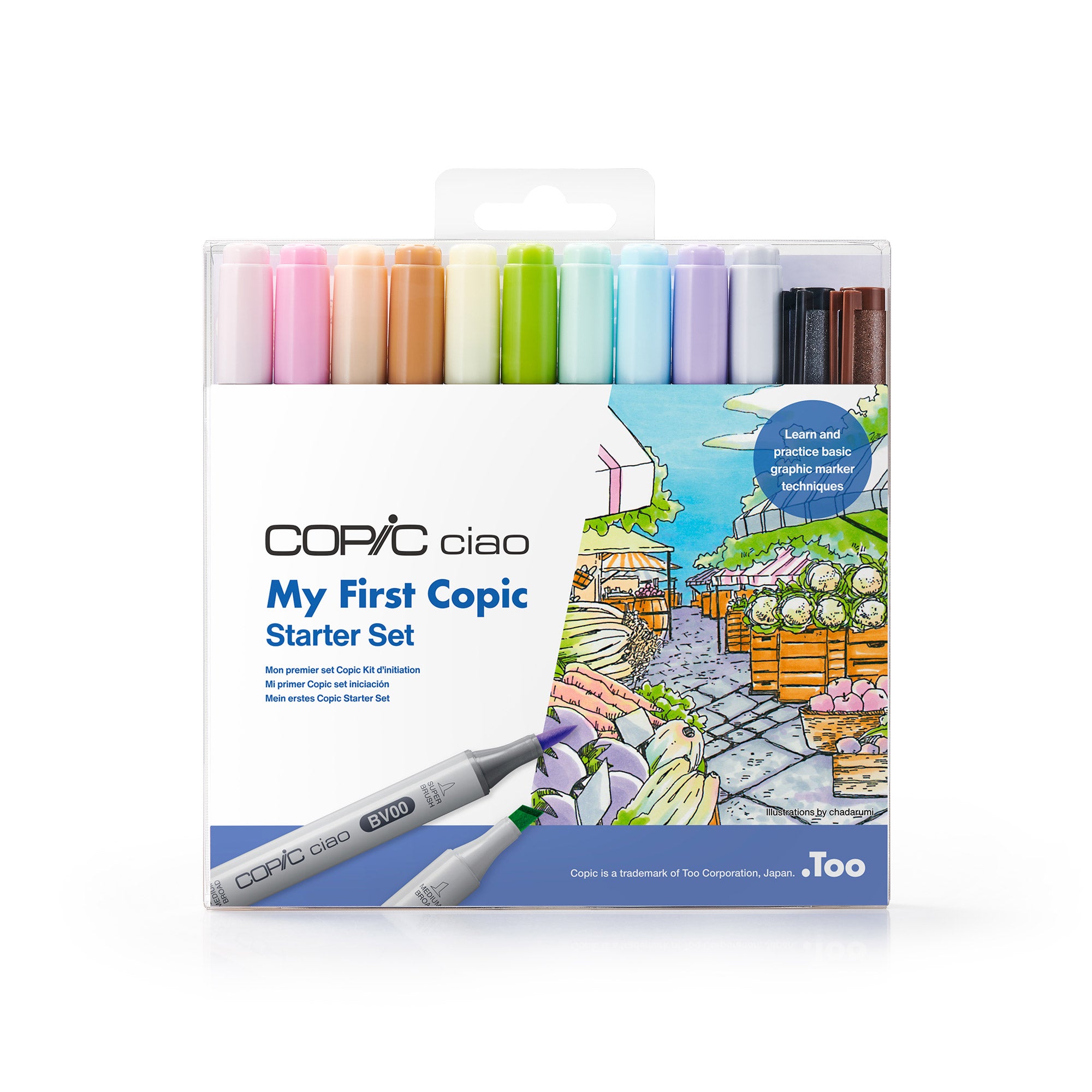 Copic Ciao Markers - 12-Piece Starter Set | DeSerres