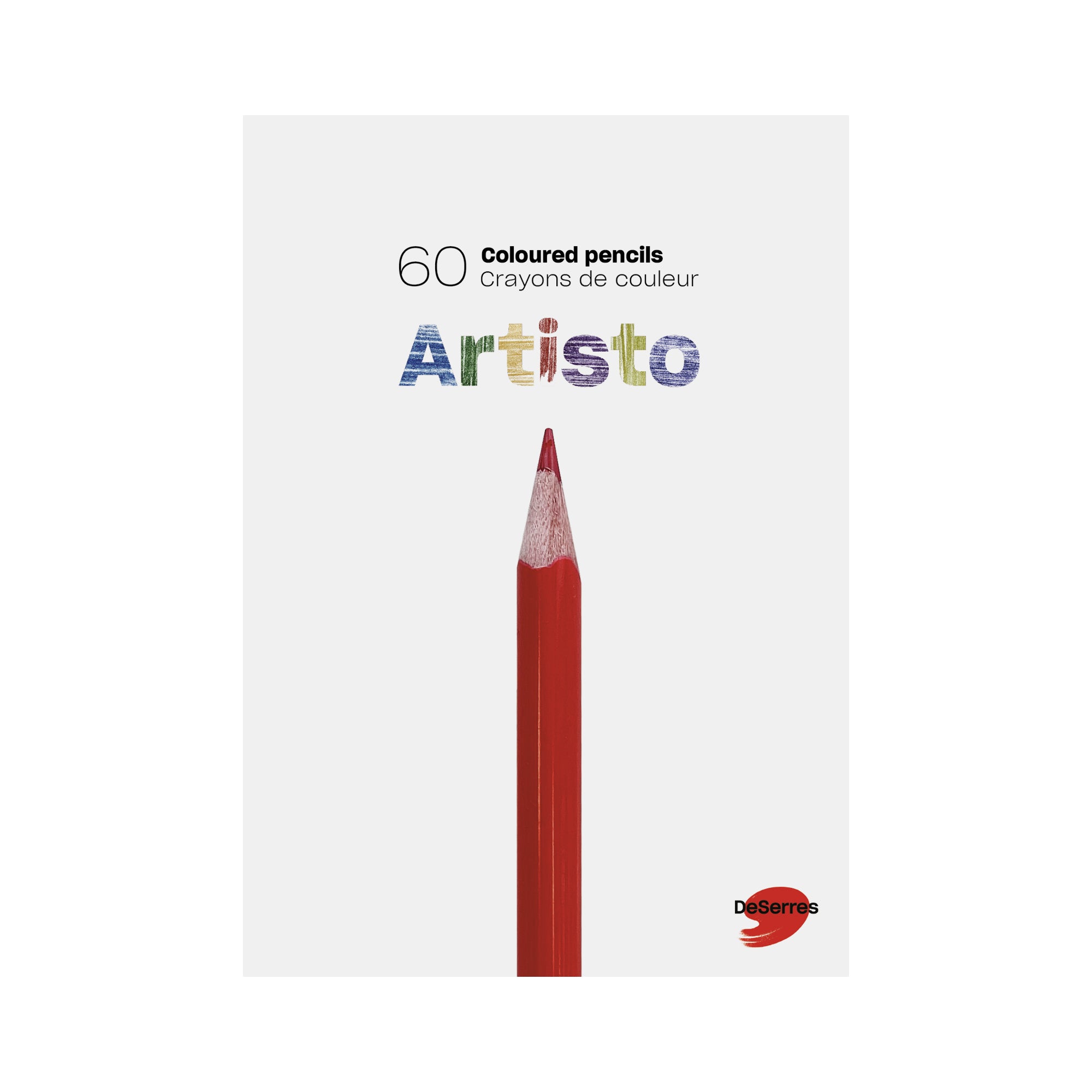 Pot 60 crayons de couleurs mine diamètre 6,25mm assortis