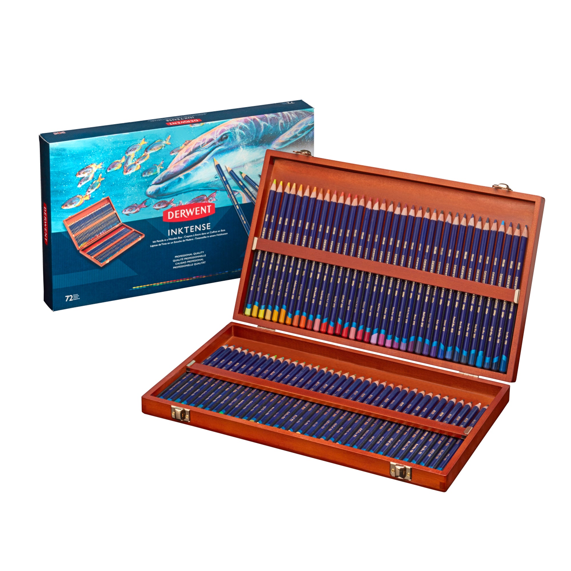 72-Piece Inktense Water-Soluble Pencil Set | DeSerres