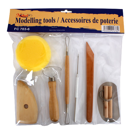 Set de 8 outils de Modelage et de Poterie, accessoires en bois