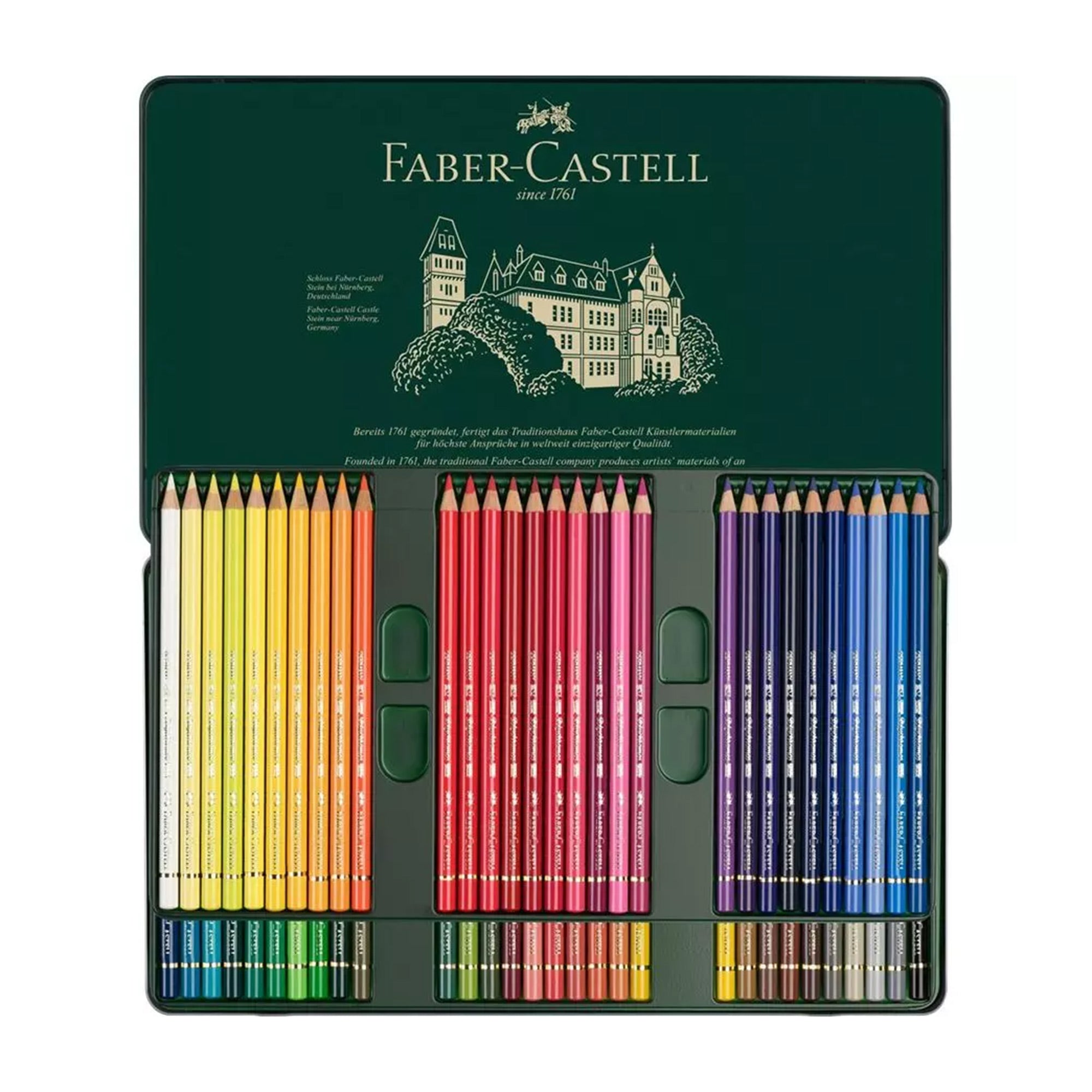 Ens. 60 crayons de couleur Polychromos