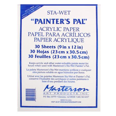 STA-WET Masterson's PAINTERS PAL for Artists 9 x 12
