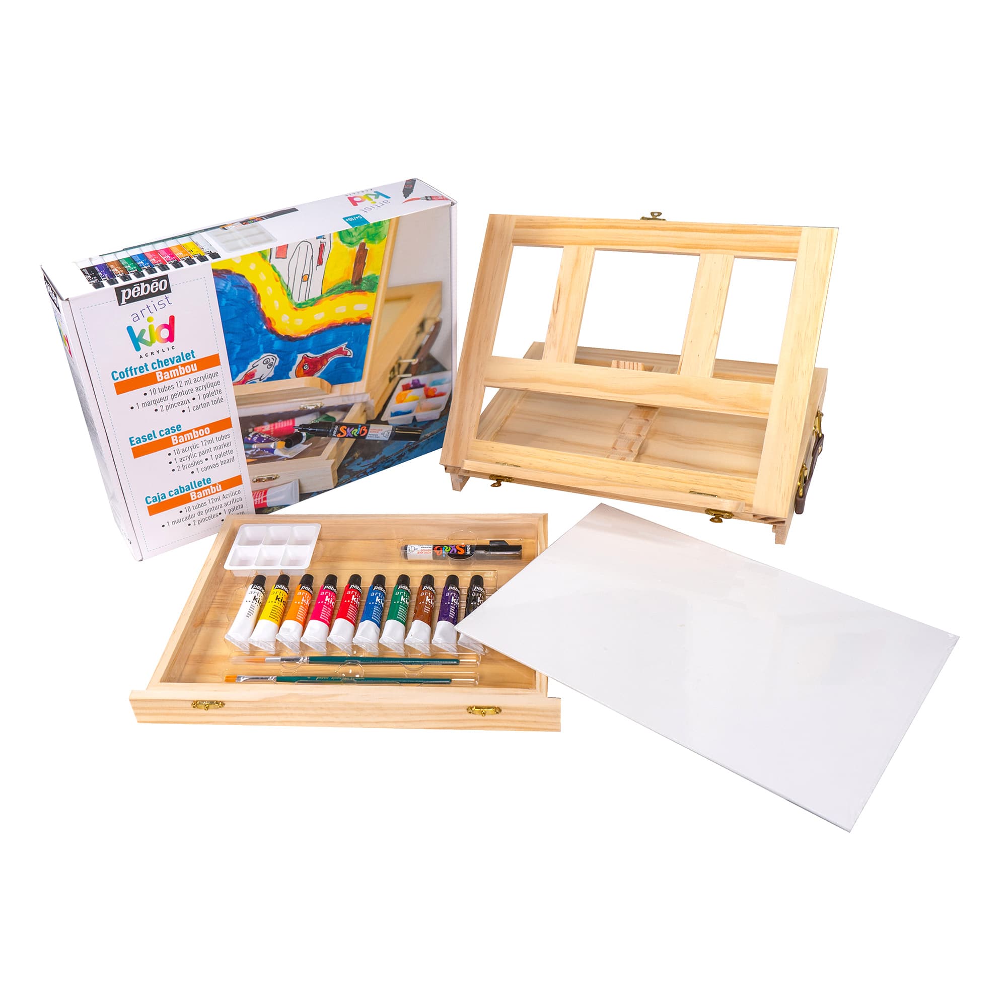 Kit Chevalet De Peinture - Coffret Pour Enfant - Peinture