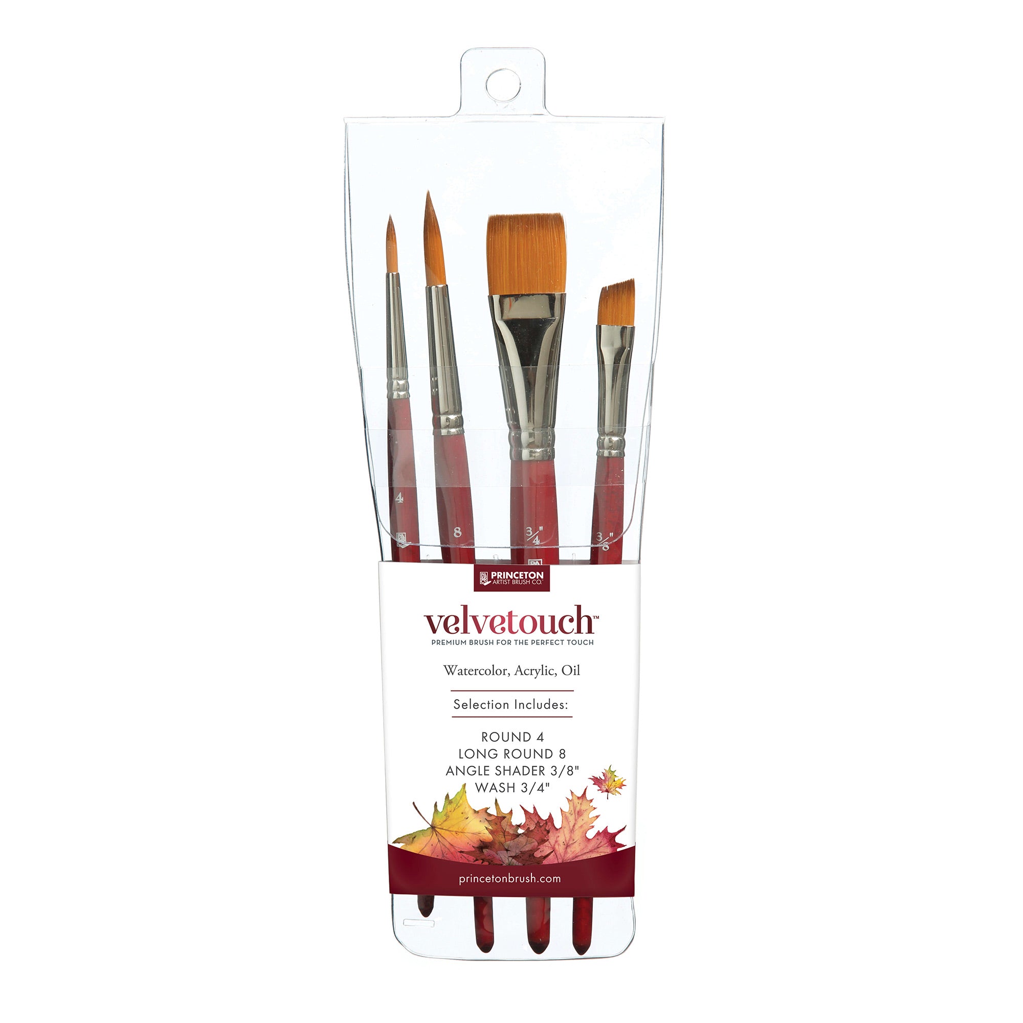 4-Piece Velvetouch Synthetic Brush Set | DeSerres