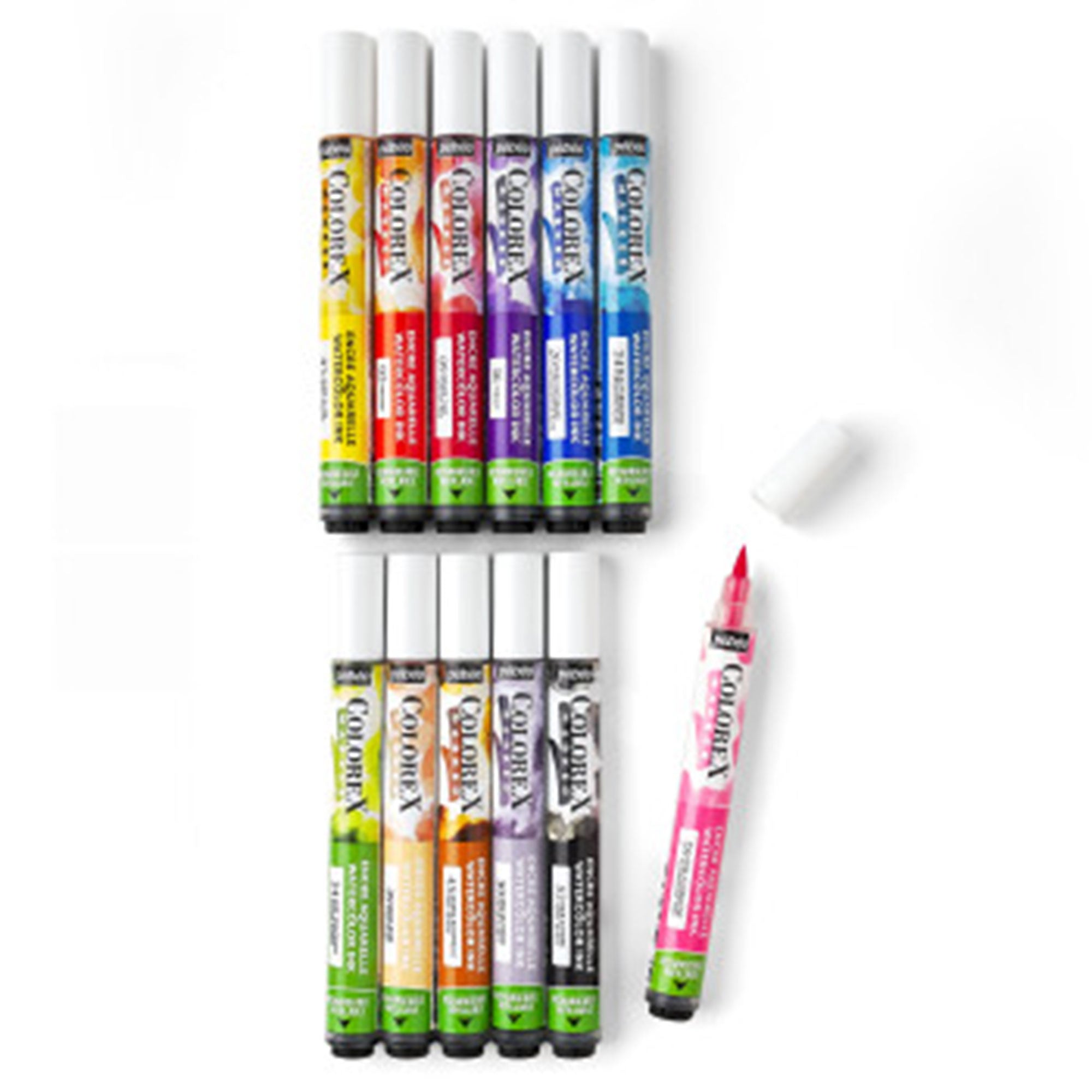 12Pack Colorex Watercolour Markers Essentials &VerticalLine; DeSerres