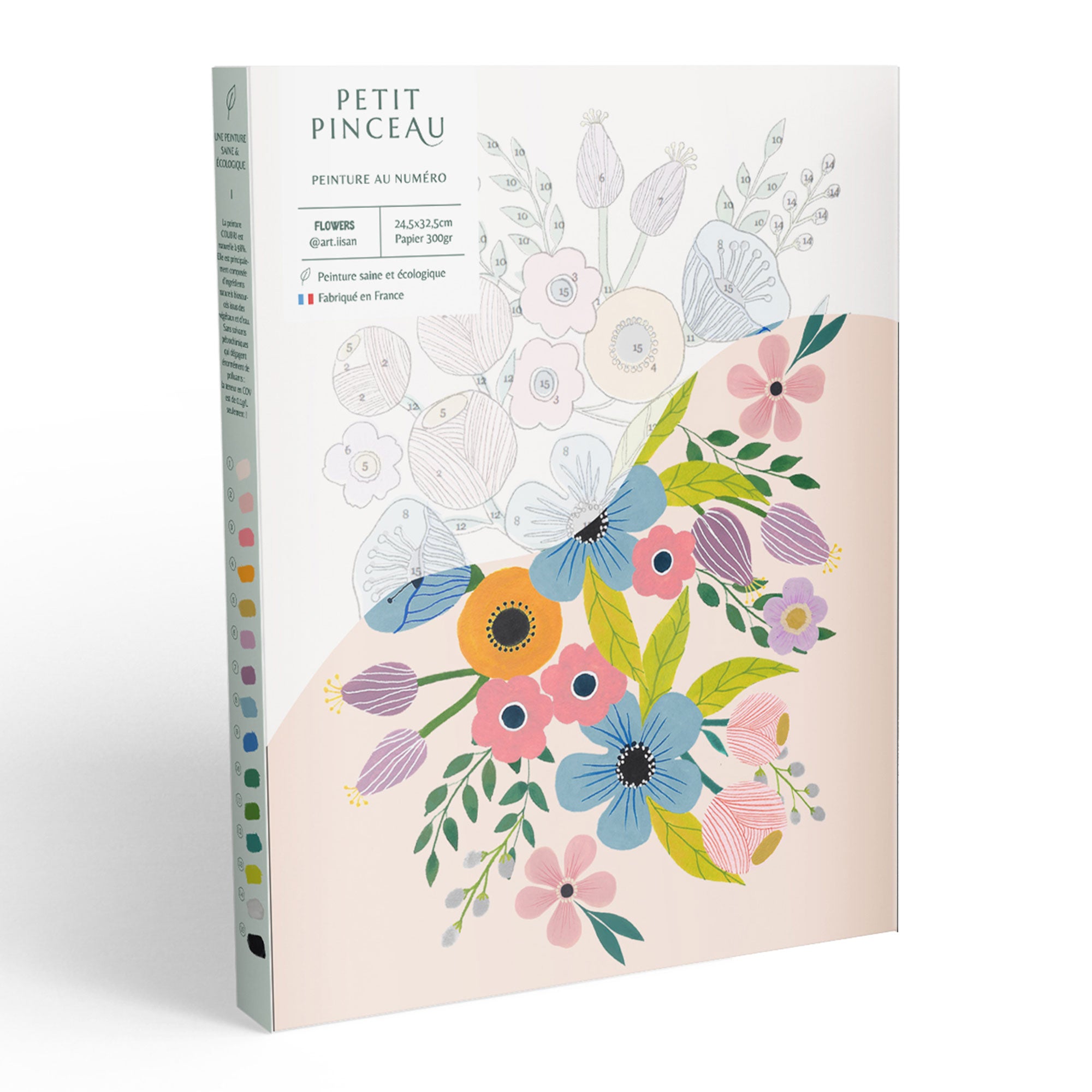 Kit peinture à numéros Petit Pinceau - « Les fleurs »
