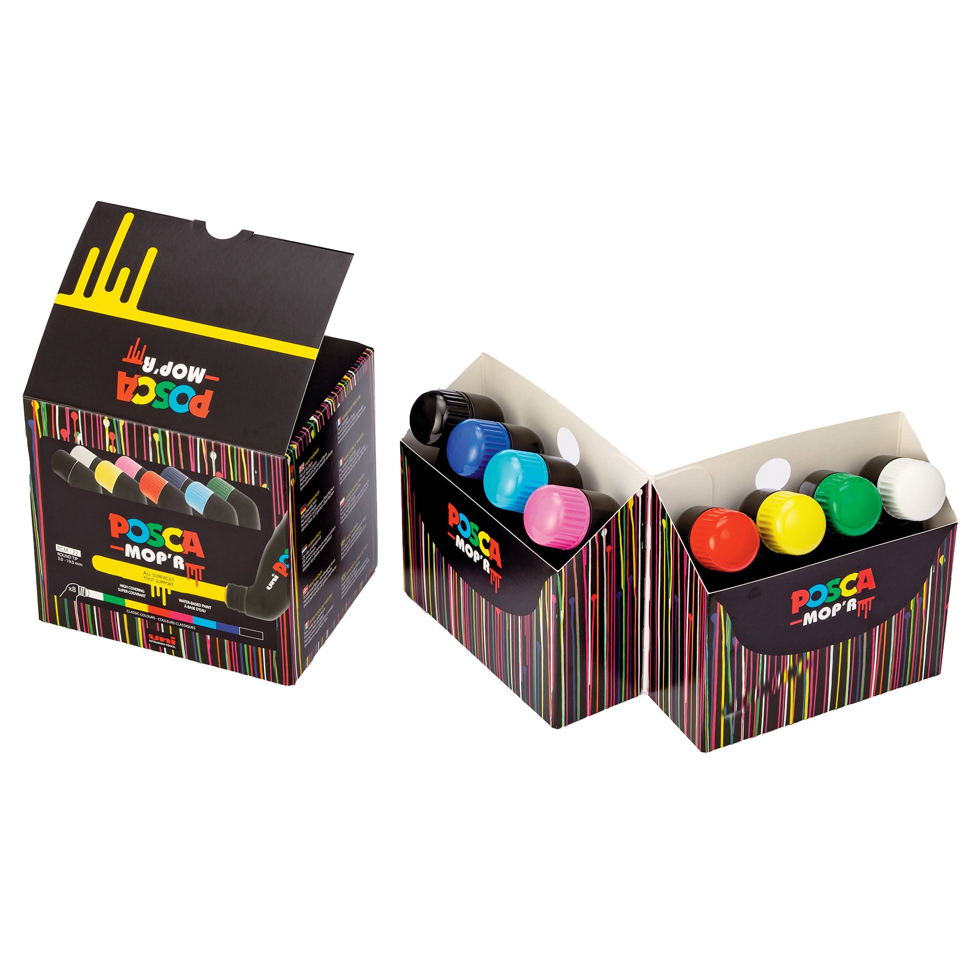 8-Pack MOP'R Water-Based Paint Markers - Assorted Colours | DeSerres