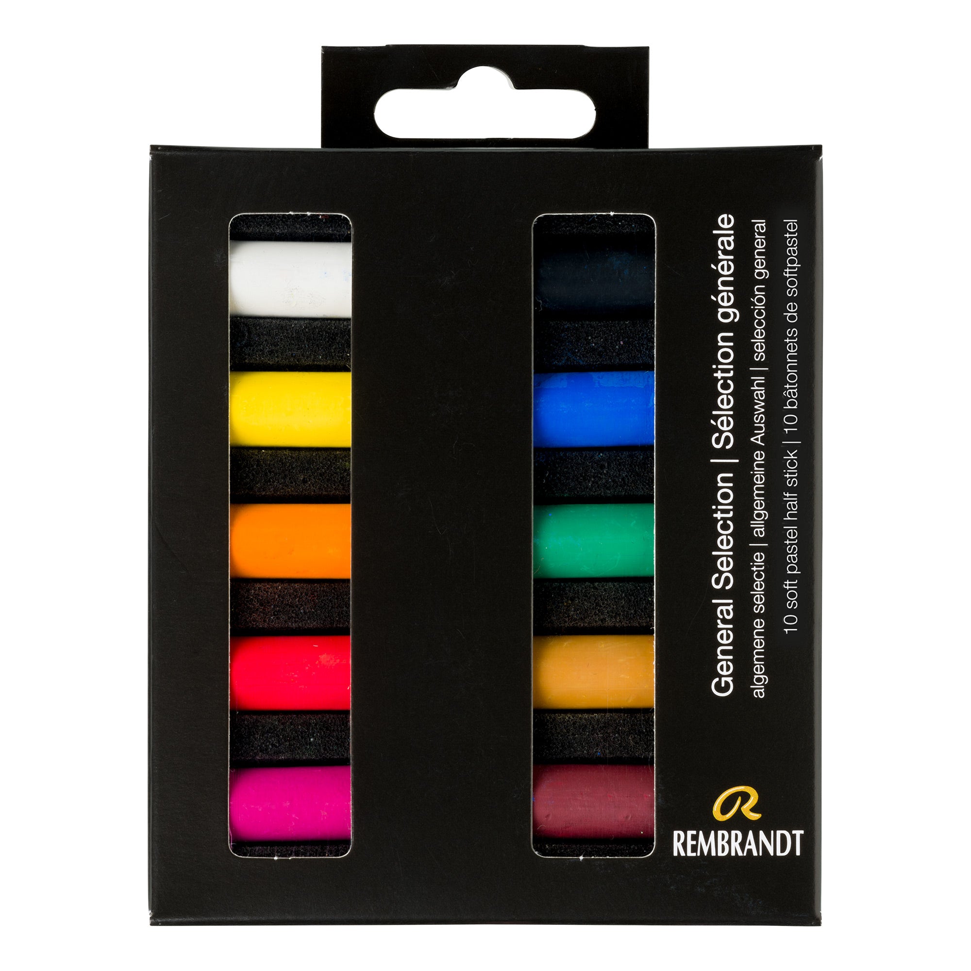 10-Pack Half Stick Soft Pastels - Assorted Colours | DeSerres