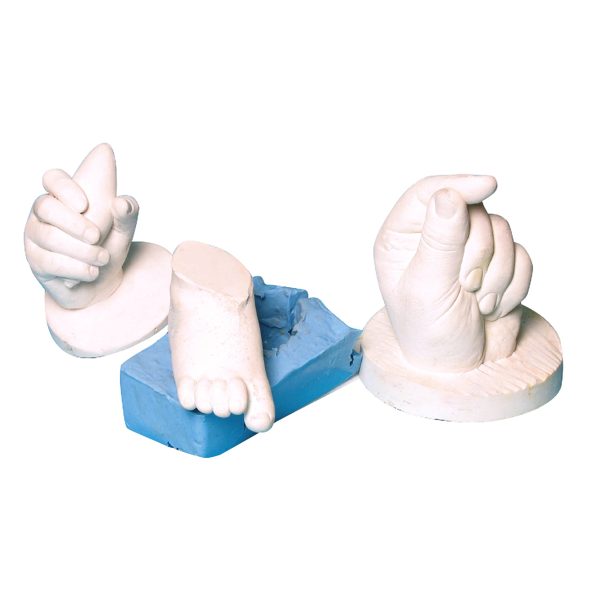 Home Decor Diy Plâtre Figurines Moule 3d Main Empreinte Pied Moule