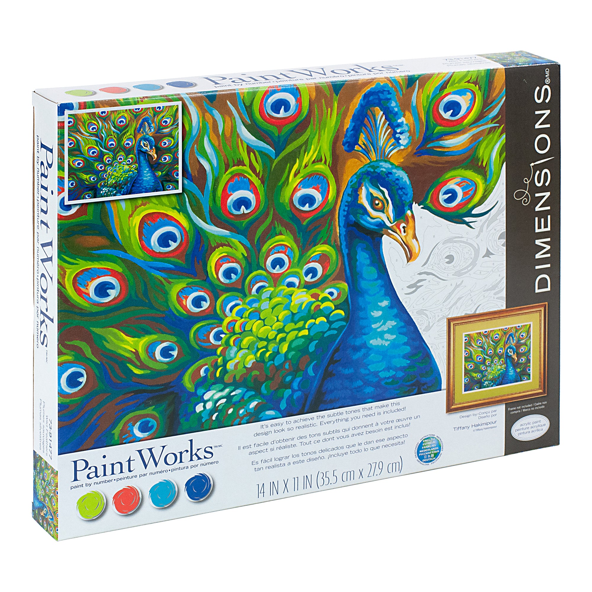 Paint by Numbers Peacock &VerticalLine; DeSerres