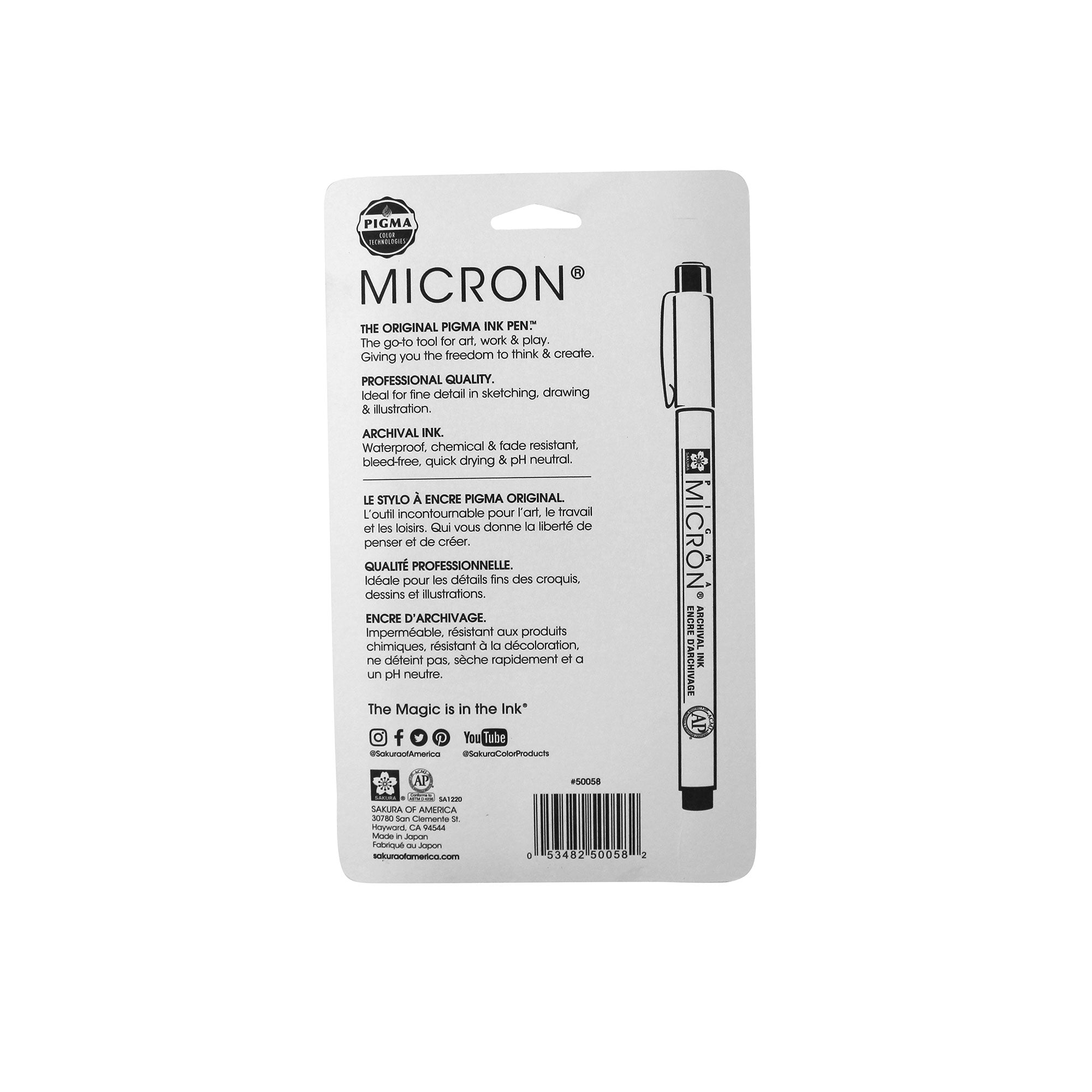 6Pack Pigma Micron Pens Assorted, Black &VerticalLine; DeSerres