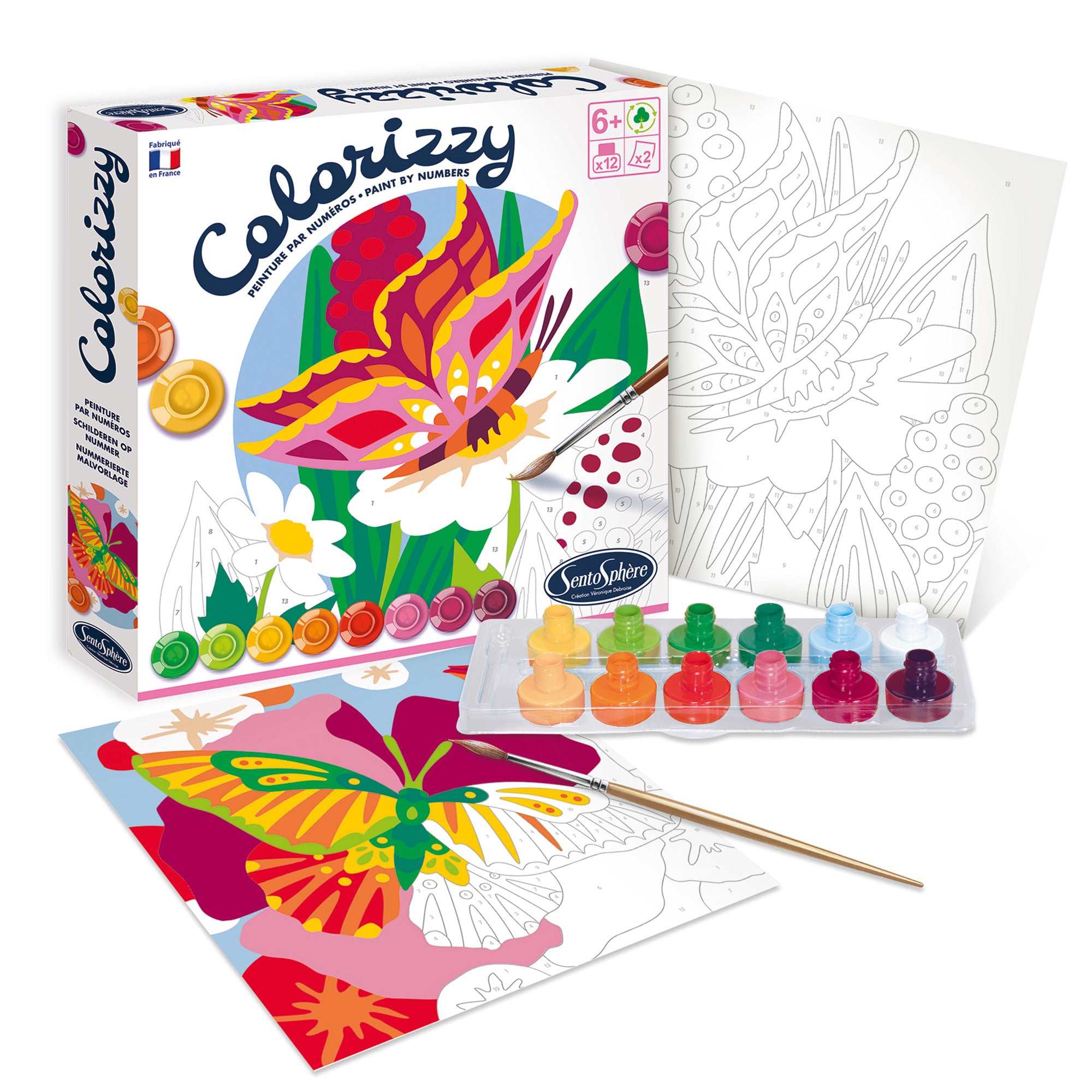 Colorizzy Paint by Numbers Butterflies &VerticalLine; DeSerres