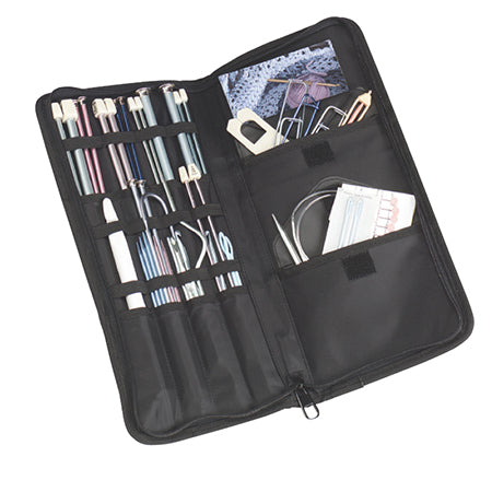 Étui De Rangement Pour Aiguilles Circulaires - 12 Pages Transparentes - 19x13 Cm - Idéal Tricot/Crochet