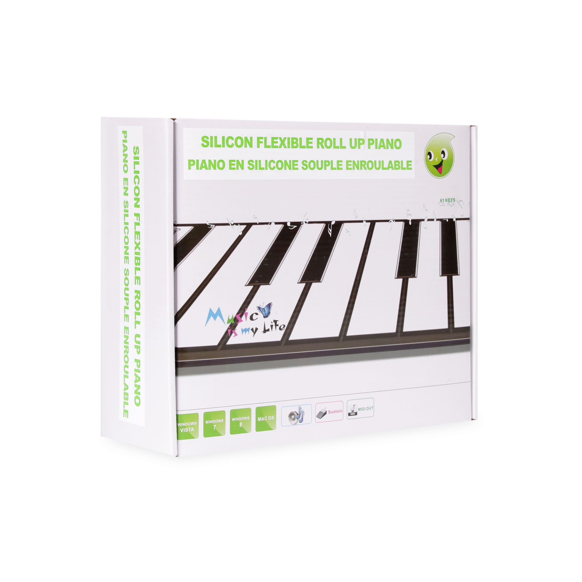 Autocollants pour Clavier de Piano 3 pièces silicone réutilisable
