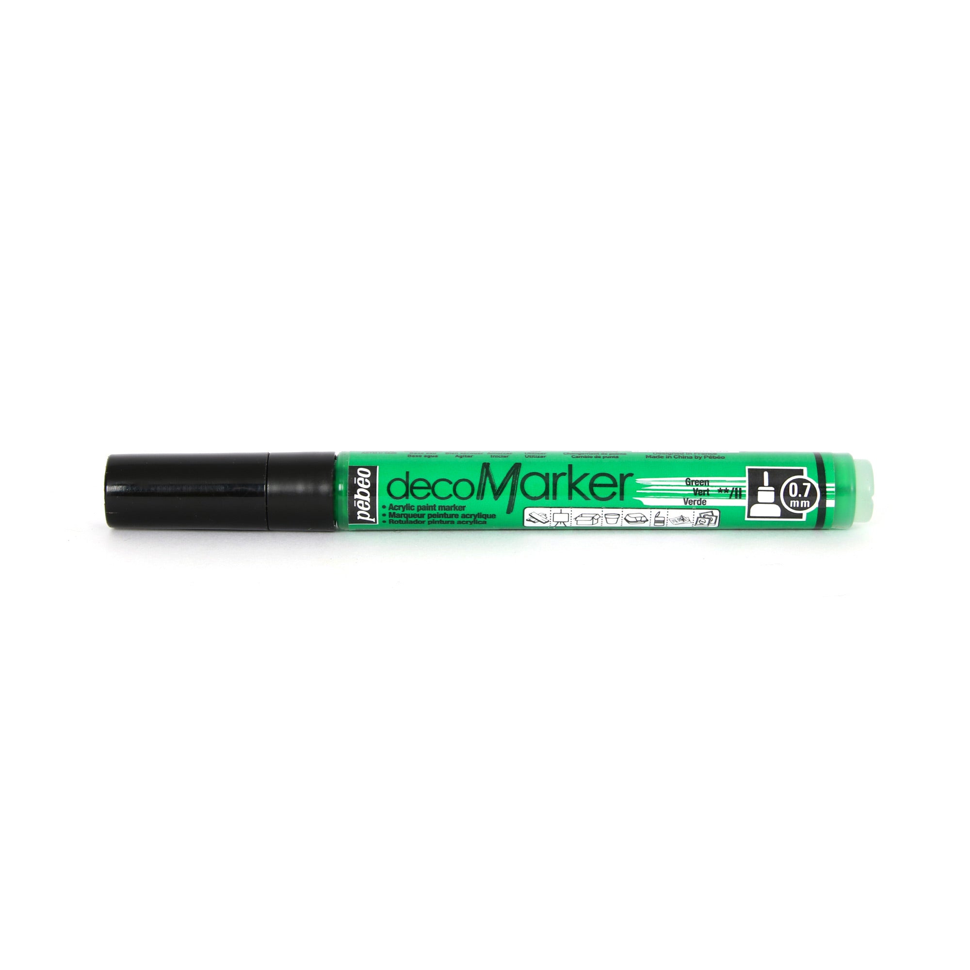 20 Black And White Acrylic Paint Markers Paint Pens Set 0.7mm (0.7mm E –  TOOLI-ART