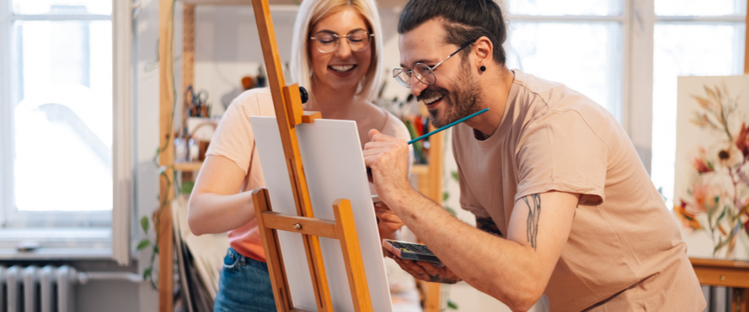 Creative activities for two: painting, colouring, model building and more