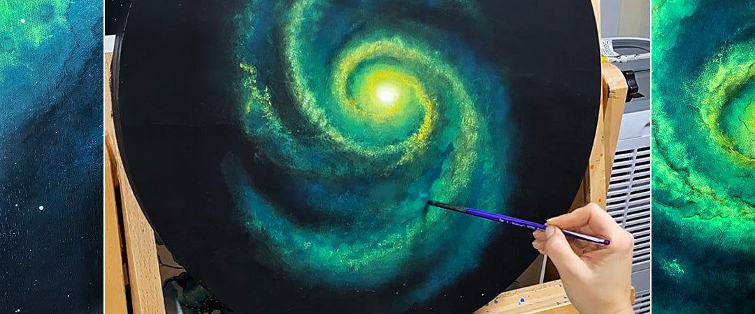 Galactic Art Technique by Mélyna Leclerc