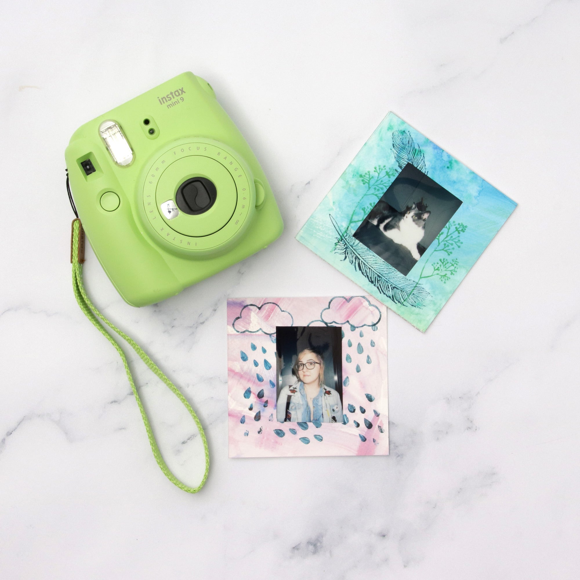 Watercolour Instax Frames