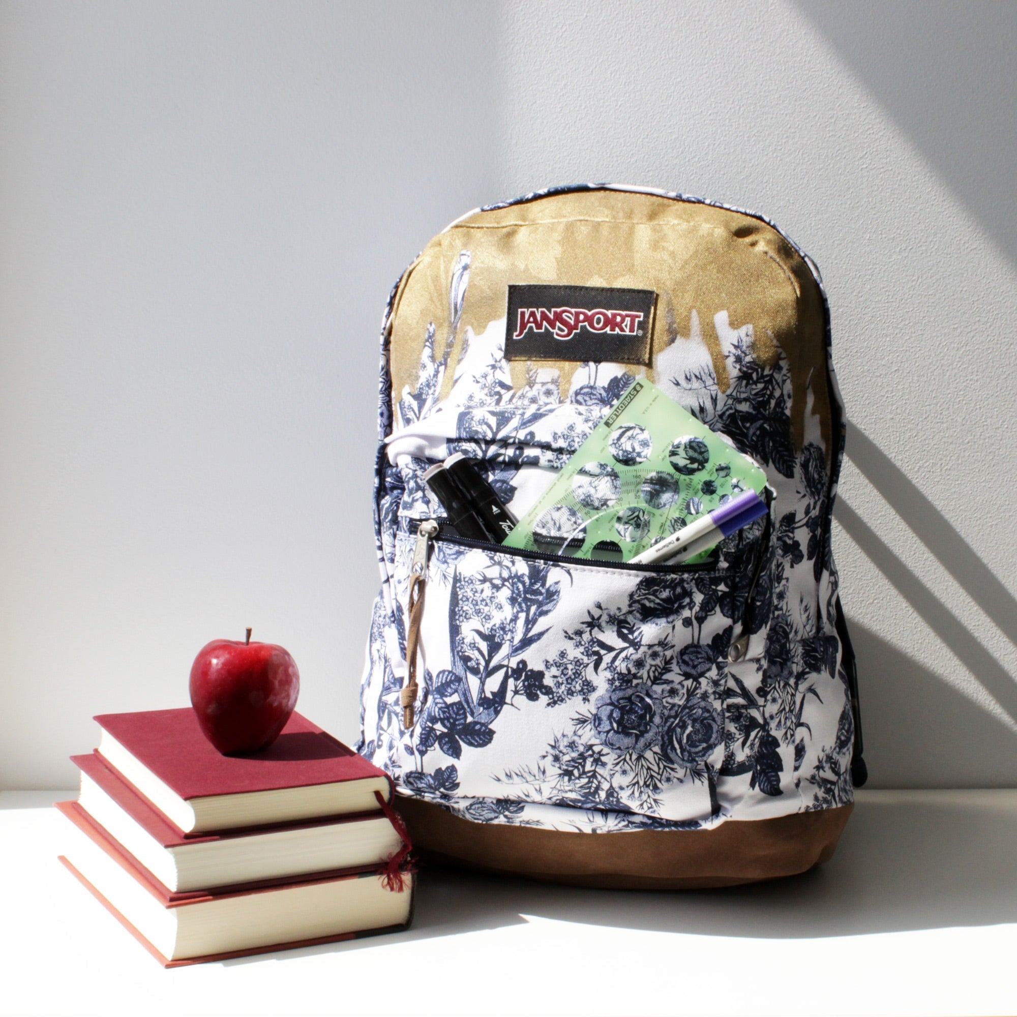 can you paint a jansport backpack Painted (1 panel) The Enchanted Brush Colorful Flower Painting for Your