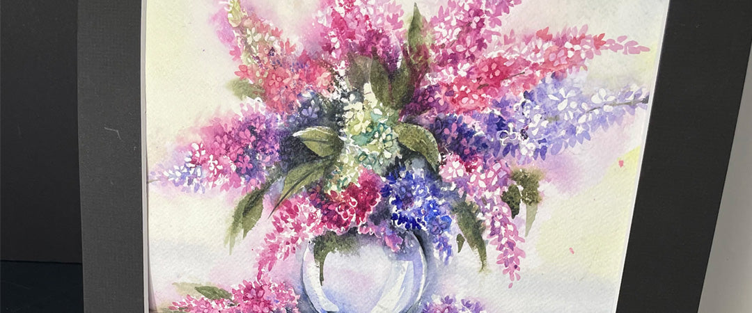 Watercolour Lilac Bouquet (FR)