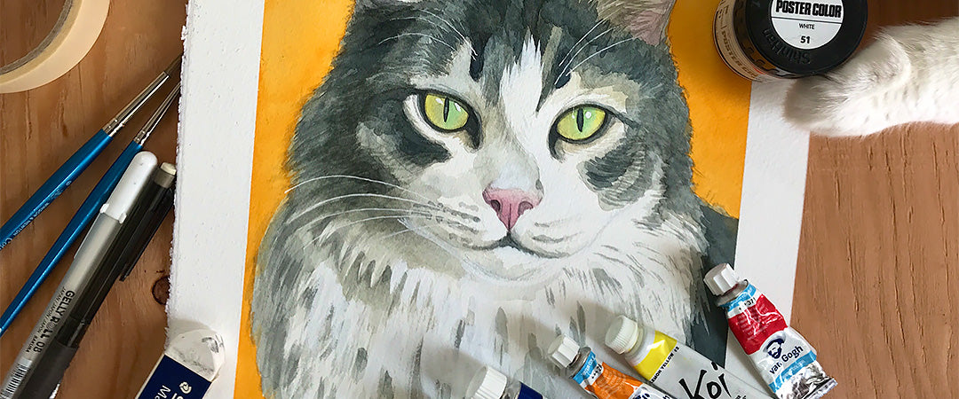 Watercolour Pet Portrait (EN)