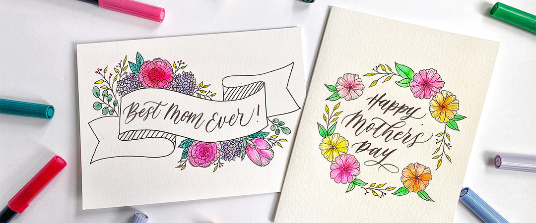 Intro to calligraphy : Mother's Day Card (EN)