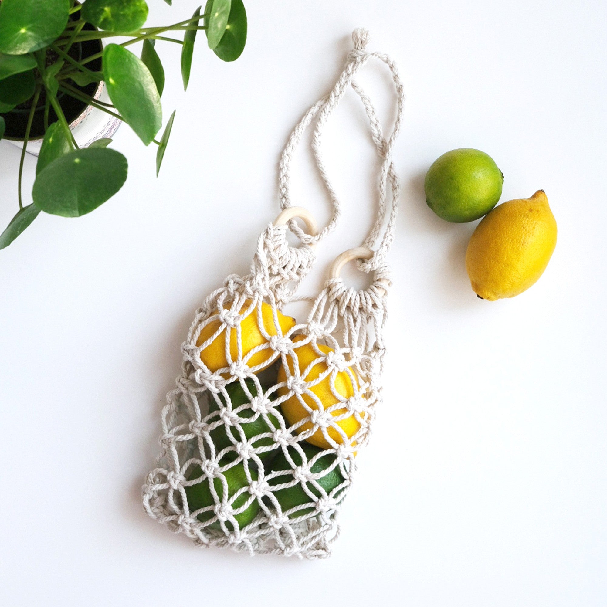 Macramé reusable bag