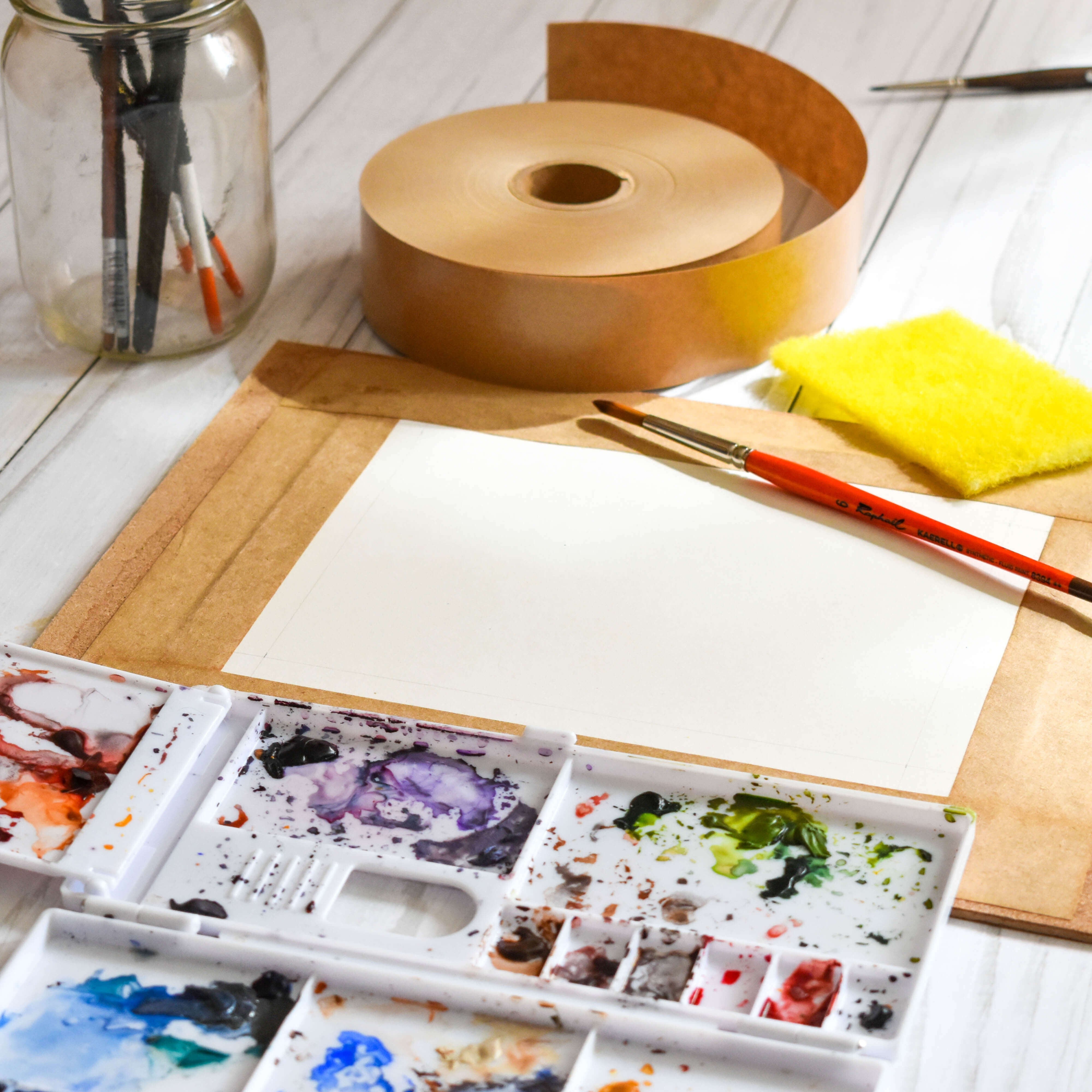 How to Prepare Watercolour Paper by Melissa-Anne Steben