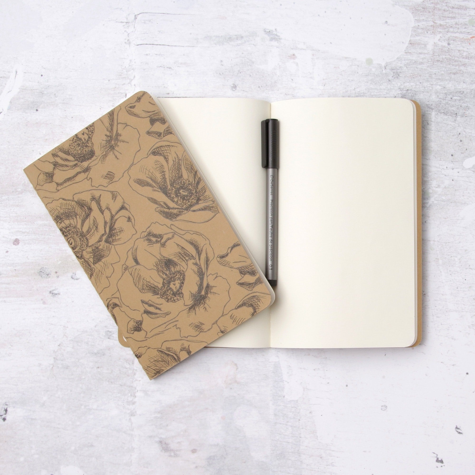 Custom Crosshatched Moleskine