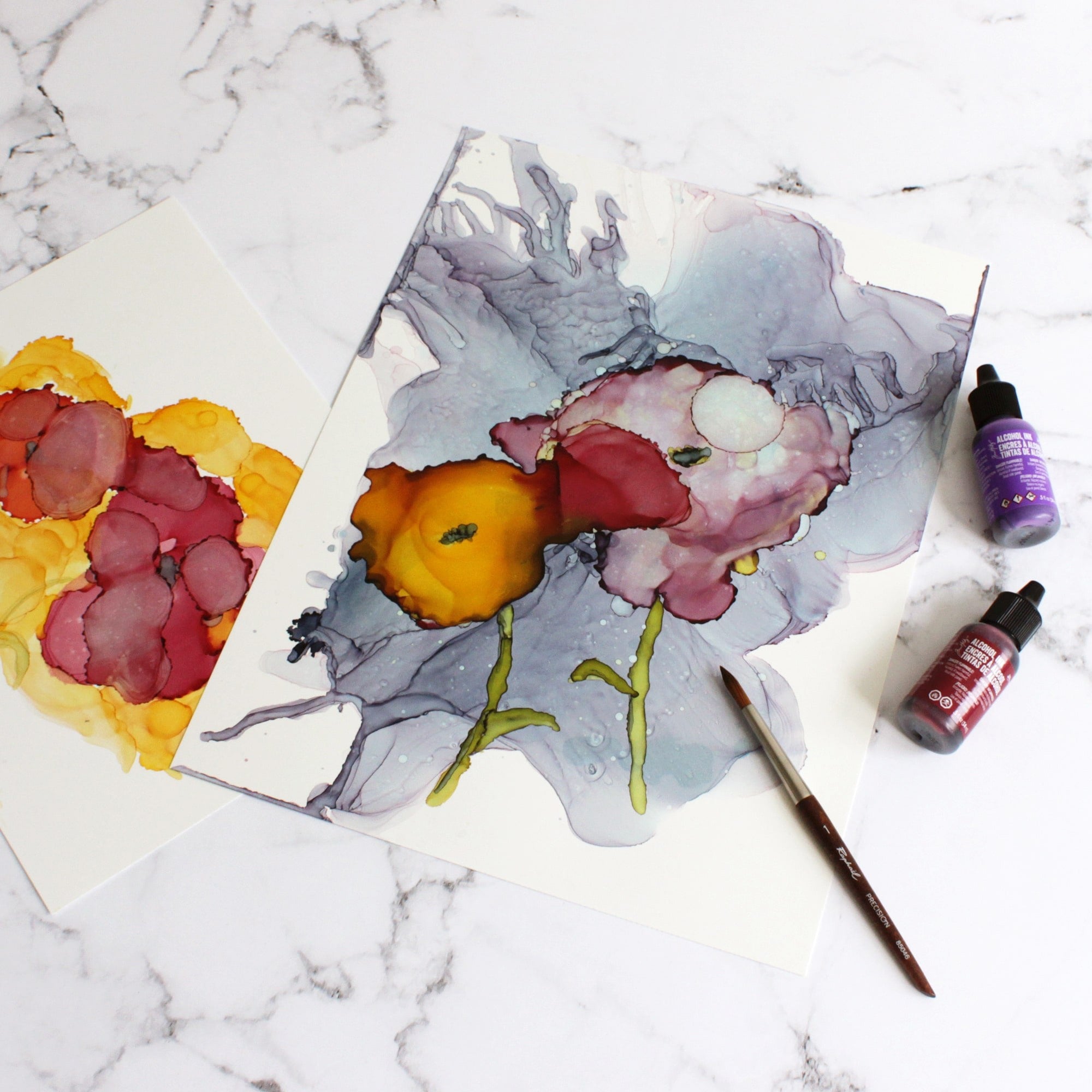 Alcohol Ink on Yupo Paper | DeSerres