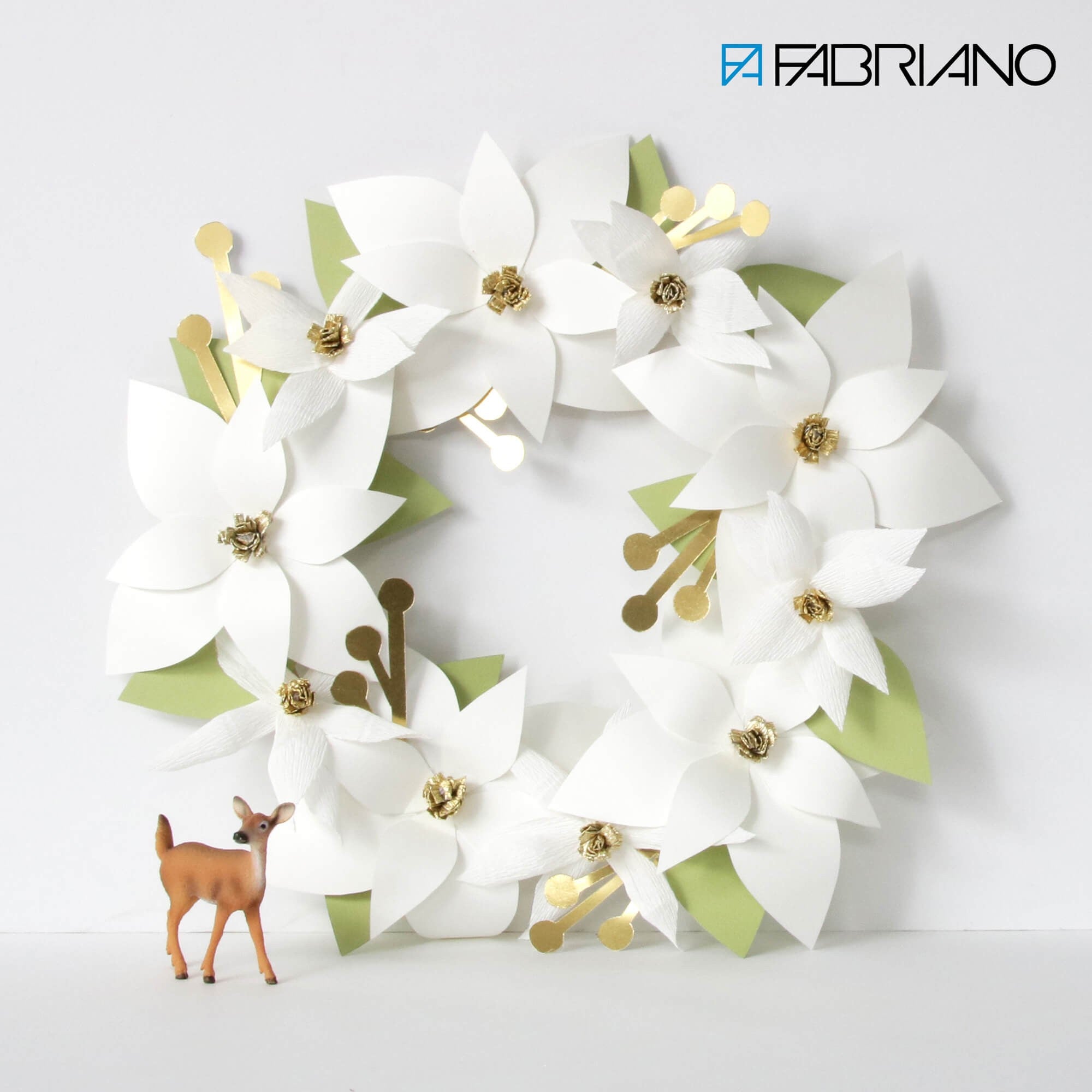 Paper Christmas Wreath presented by Fabriano