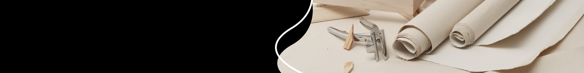 Canvases and wood panels ready to paint