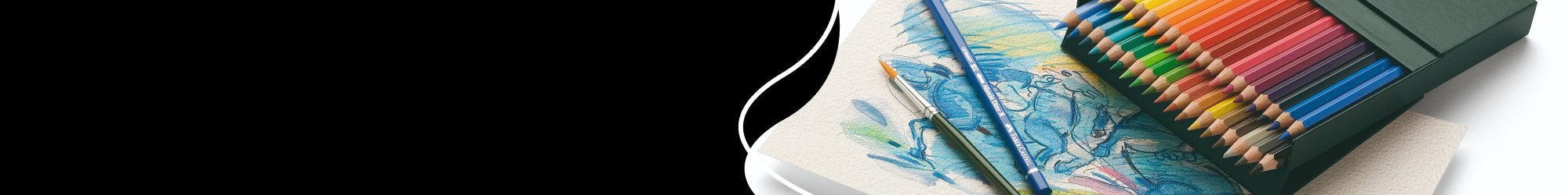 A set of colored pencils