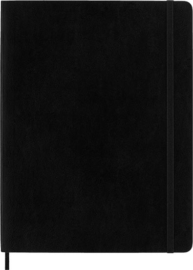 Classic Notebook - Ruled, Soft Cover - BLACK - 19 X 25 CENTIMETE