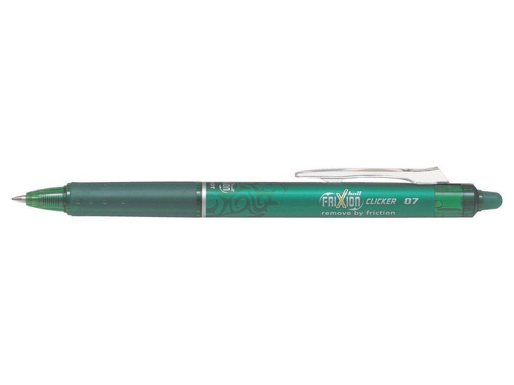 Frixion Clicker retractable pens - GREEN - 0,70 MILLIMETER