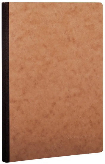 Cahier broché dos toilé Age-Bag ligné 192p 14.8x21cm Tabac