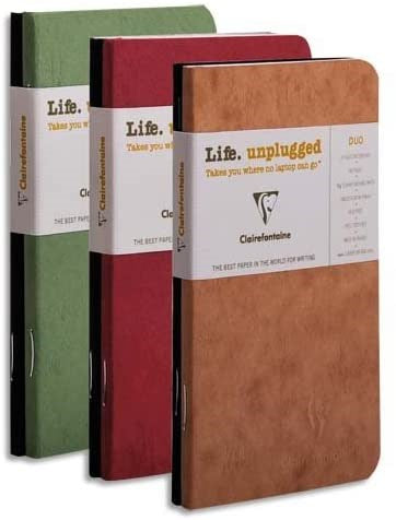 Ens. 2 carnets piqués Age-Bag lignés 48p 7.5x12cm 5AS
